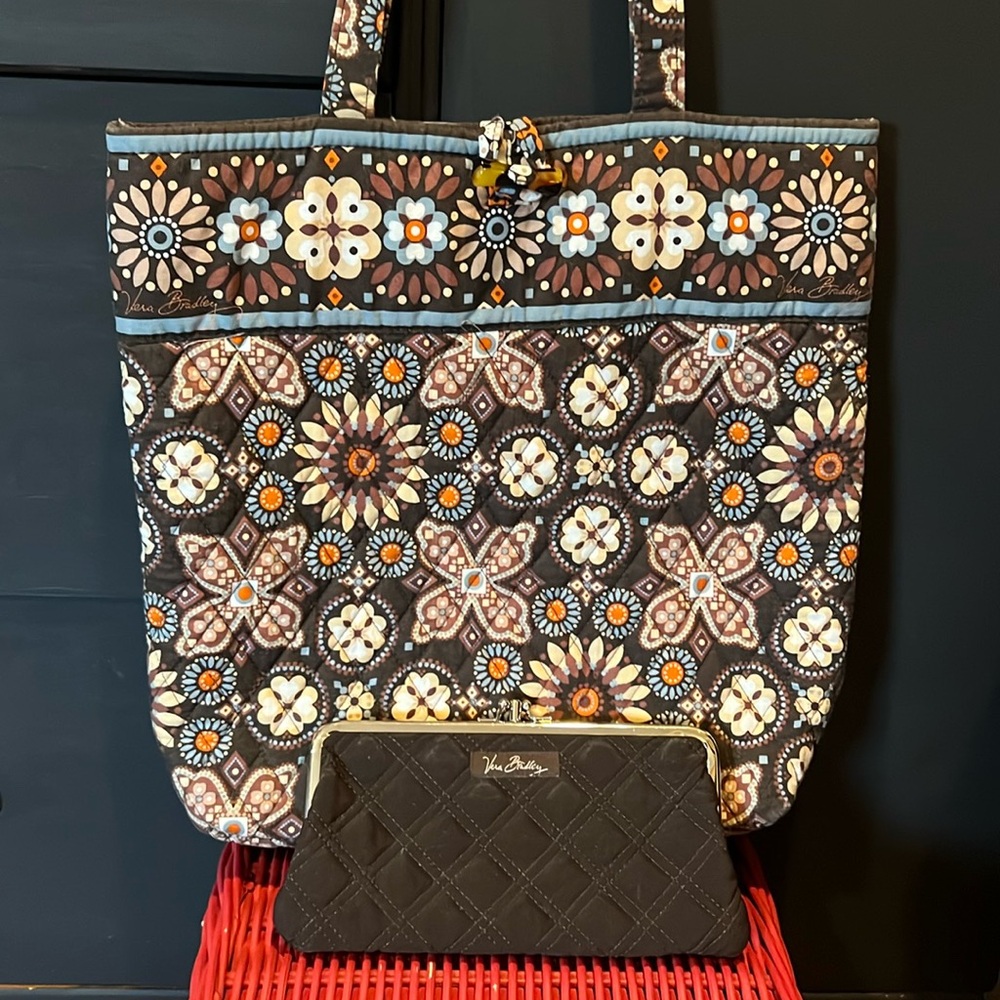 Vera Bradley tote.and wallet